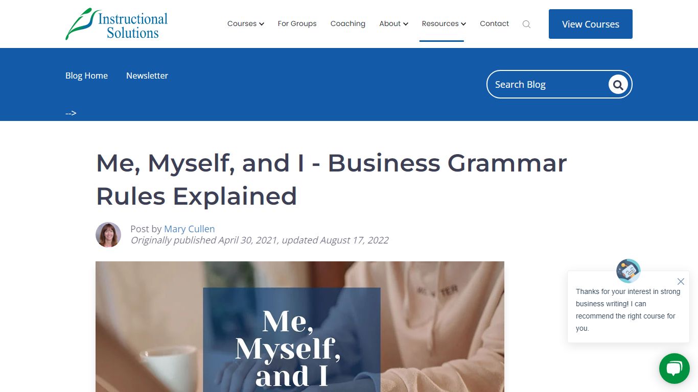 Me, Myself, and I - Business Grammar Rules Explained